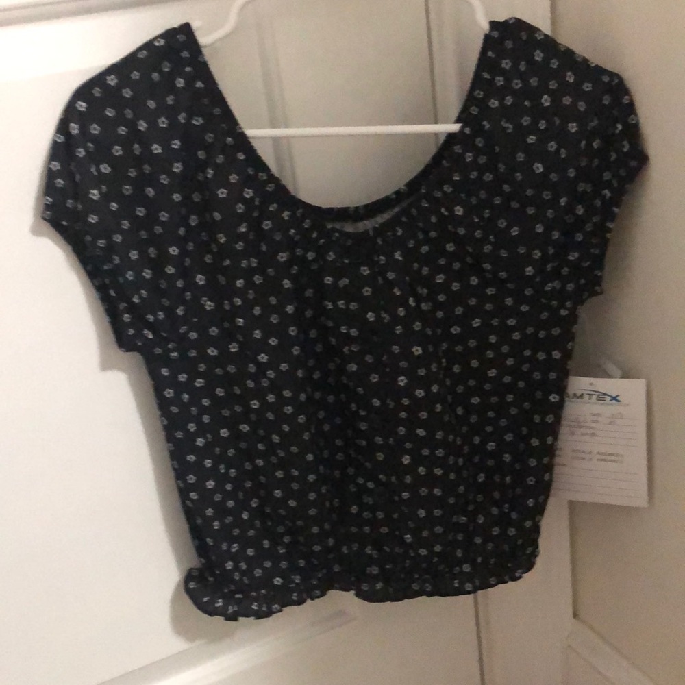 Black Floral Blouse (unreleased Sample)